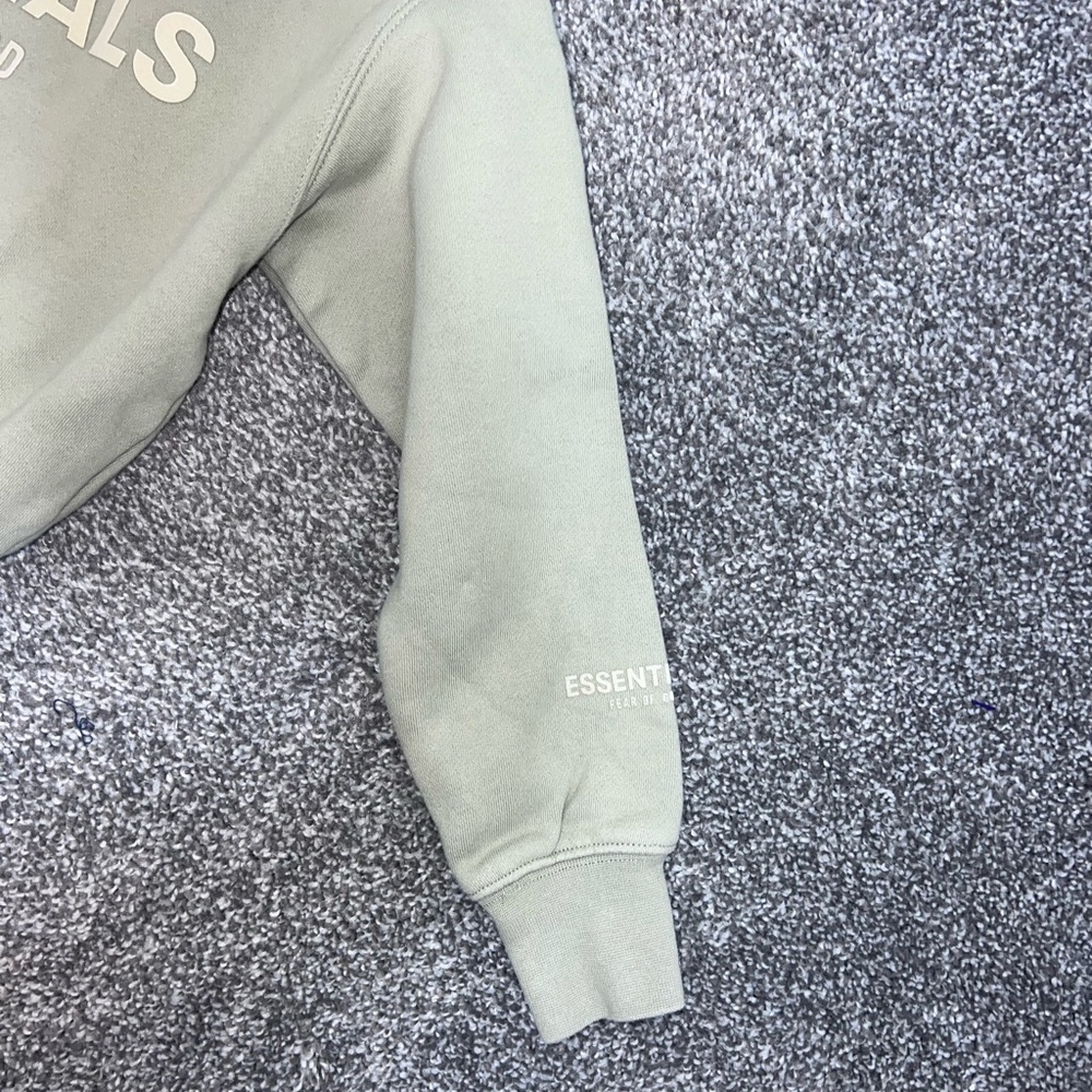 Fear of God Essentials Kids Sage Green Logo Sweatshirt 4-5 years - Picture 4 of 12